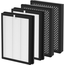 4 Pack CAP-500FPK Replacement Filters Compatible with Cuisinart CAP-500 Air Purifier, H13 True HEPA Filter