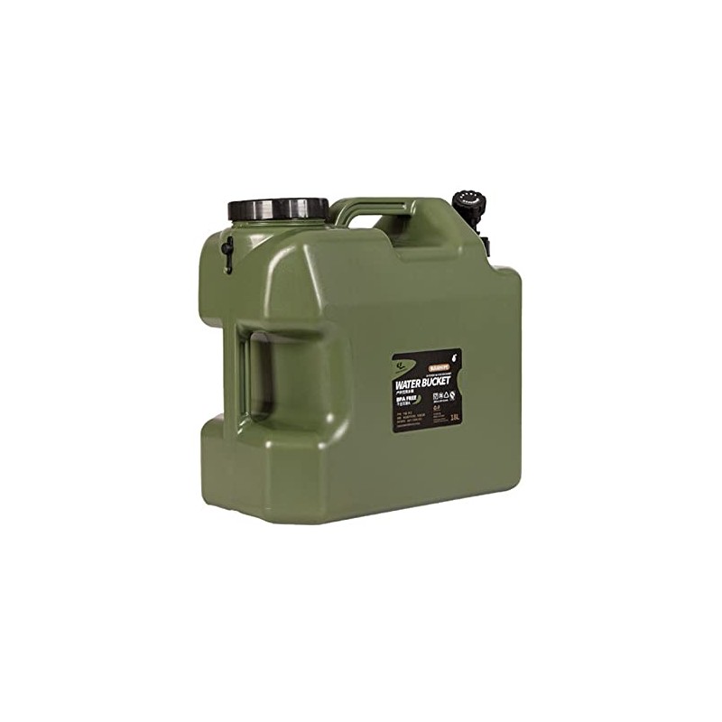 DESERT & FOX Water Container with Spigot 2.6/4.8/6.6Gal PE Water