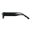 PASTL Small Rectangular Frame Sunglasses Spring Hinge Unisex Black UV