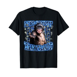 Let's Commit Tax Fraud Vintage Bootleg Rap 90s Monkey T-Shirt