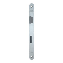 BKS Standard Bathroom Door Lock with Square 55/78/8 - Faceplate: 20 x 235 mm, Rounded - DIN Left with SN-TEC® Installation Kit