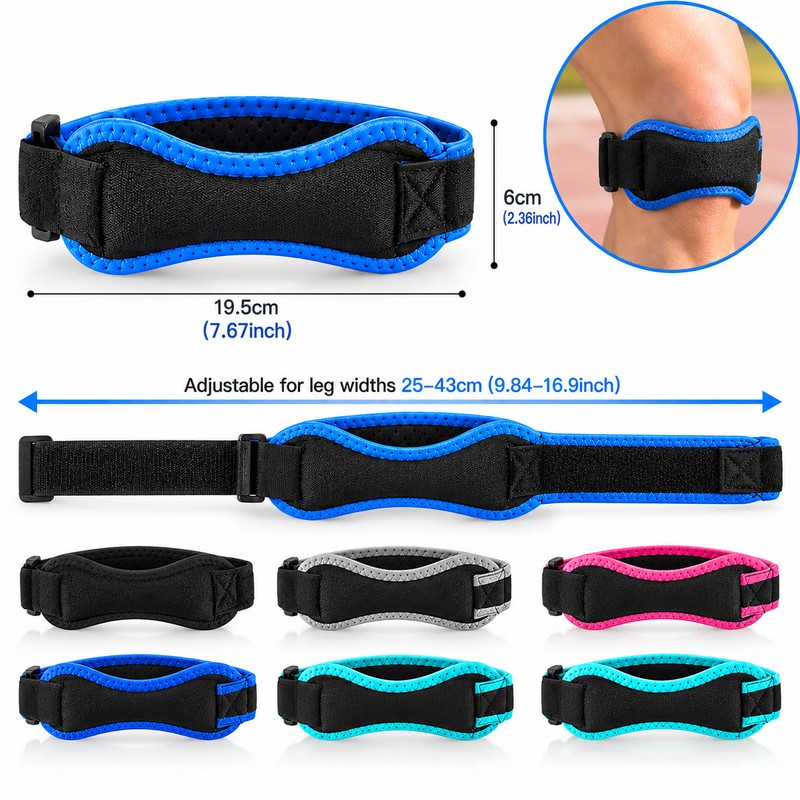 Adjustable Knee Support Strap for Basketball & Running – Compression