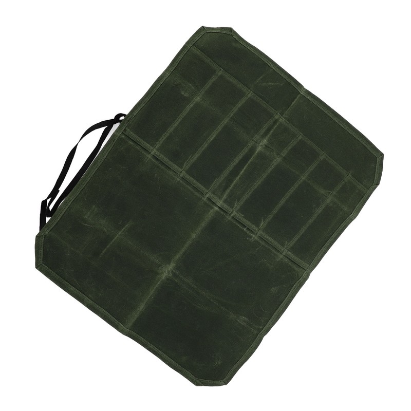 Waxed Canvas Knife Bag 7 Pocket Professional Foldable Chef Knife