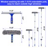 ITTAR Professional Window Cleaning Squeegee Kit, 7.15 Ft High Reach