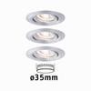 Paulmann Nova 94297 Mini LED Recessed Light Coin Set of