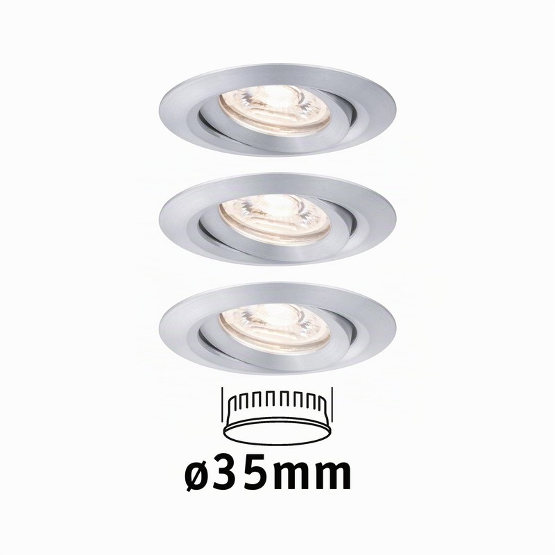 Paulmann Nova 94297 Mini LED Recessed Light Coin Set of