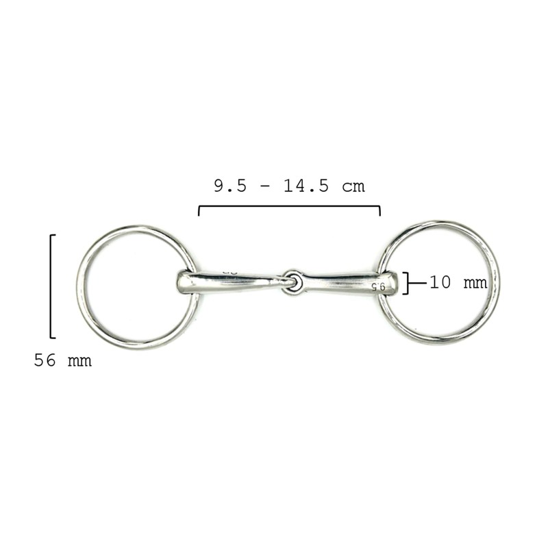 Equine Smile ES0102 Snaffle Bit Simple Broken Ring Diameter 65