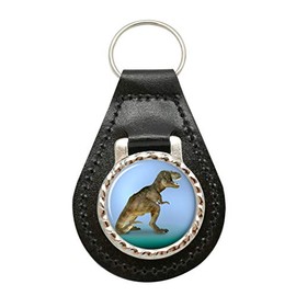 Tyrannosaurus Rex Leather Key Fob