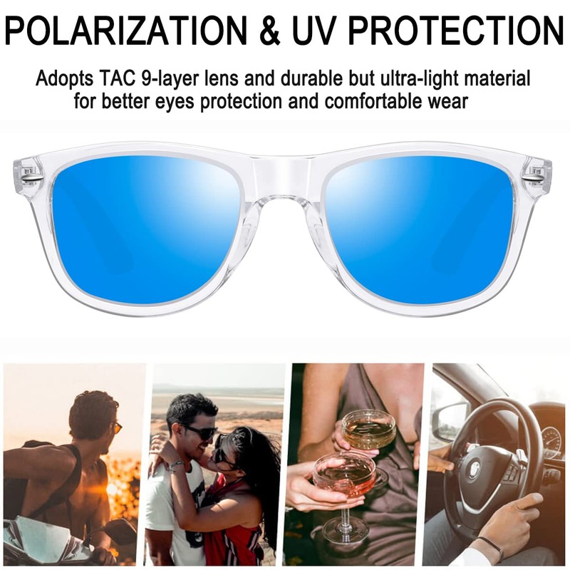 Joopin Trendy Square Sunglasses Sun Glasses Polarized UV Protection Shades