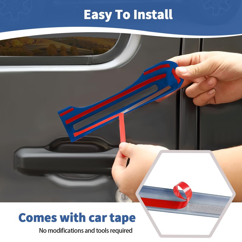 JOSHELA for Jeep JL Tailgate Door Handle Cover Trim Fit