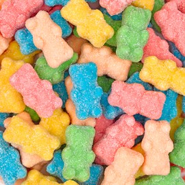 Kervan Candy Bebeto Neon Gummy Bears - Fruity, Soft & Sour Gummy Candy Bulk for Kids, Gift Snacks and Parties - Neon Gummy Bears Candy Party Size Bag (5 lbs)