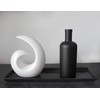 FeinKnick Stylish Ceramic Sculpture – Modern Decoration in White to