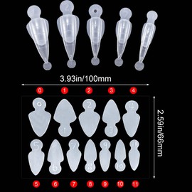 HINZIC 144pcs Dual System Poly Gel Nail Forms Stickers for Nail Tips, Self Adhesive Reusable Silicone French Nail Tip Guides, Nail Extention Molds Builder Tools for Nail Art Practice