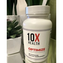 10X Health Optimize Methylated Multivitamin for Men & Women,90 Capsules