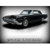 1961 Ford Thunderbird in Black NEW Metal Sign: 12x16" Ships Free