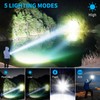 Rechargeable Flashlights High Lumens, 90,000 Lumen Brightest Led Flashlight with