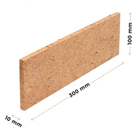 Kork-Deko Cork Pad Made of Natural Cork | Large Cork Strips | 30 x 10 x 1 cm | for Crafts | DIY | Easy to Work | Model Making | Architecture | Baits for Fishing Sports