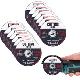 12Pcs Cutting Discs Angle Grinder Discs 76mm Cutting Disc Metal Cutting Discs Wheel Metal Cutting Discs Precise Cutting Cutting Wheels Metal Grinding Discs of Steel Iron Aluminum