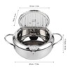 Japanese Mini Stainless Steel Frying Pot with Thermometer Induction Cooker