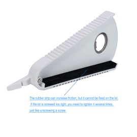 Jar opener;Bottle opener;Can opener;Multifunctional opener;A Good Helper for Women Children and the Elderly; Gift for Relatives and Friends; tloftl Premium Product (WhiteSilver)