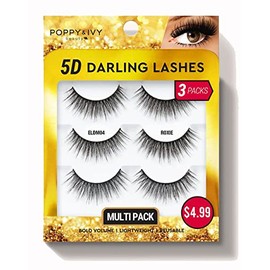 5D DARLING LASHES REUSABLE 3 PACK (Roxie)