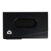 Ögon OT-Black Business Card Hold One Touch Anodized Aluminium Black