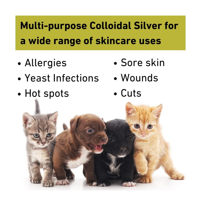 Nature's Greatest Secret Antibacterial Soothing Premium Quality Colloidal Silver Petcare