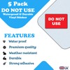 5 Pack - Do Not Use Stickers - Electrical Safety