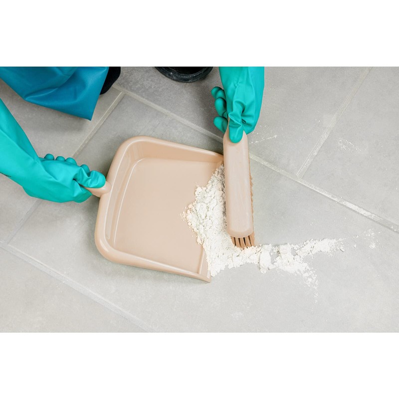SPARTA Large Handheld Dustpan with Hanging Hole, Heavy-Duty Plastic Dustpan