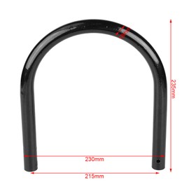 Acouto Motorcycle Rear Seat Hoop Metal Motorcycle Rear Seat Frame Loop Hoop Bracket DIY Accessory(230mm-Straight)