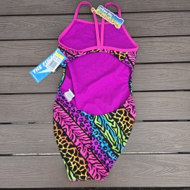 the finals TYR The Finals Jungle  Non Foil Animal/neon Women's  1 Piece Swim Size 32 New