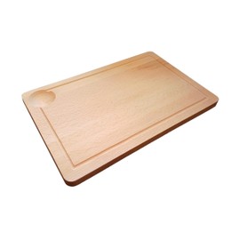 Wooden World - Solid ecological catering chopping board made of wood - 32 x 21 x 1.5 cm