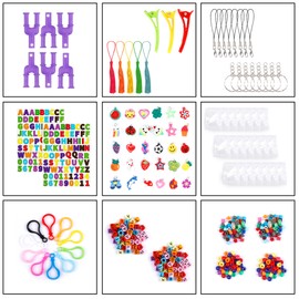 21900+ Loom Bands Kit with Storage Container, Rubber Band Refill in 41 Colours, 1000 Clips,280 Pony Beads, 5 Tassels, 5 Crochet Hooks and More, Bracelet Making Set for Girls Boys Kid Crafting