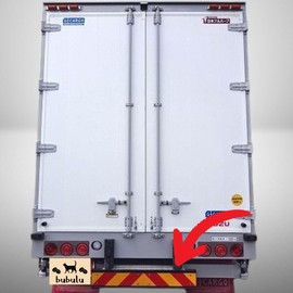 bubulu Truck, Large Car, Tractor, Reflector, Rear End Prevention, Set of 2 Stickers