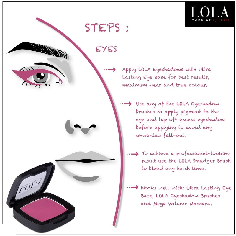 Lola Make Up by Perse Mono Eyeshadow with Natural Ingredients