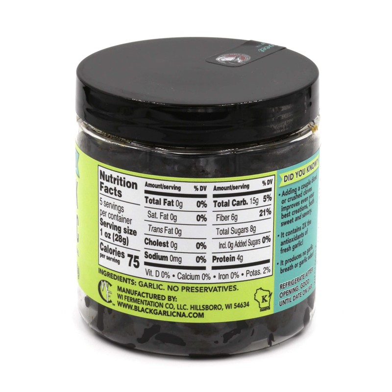 Peeled Black Garlic (5 oz.)- Kosher Certifed