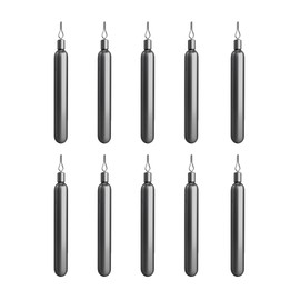 10 Pack Fishing Weights, Tungsten Cylindrical Sinkers Quick Change Small Sea Fishing Swivel Sinkers for Saltwater Freshwater River - 3.5g/0.12oz