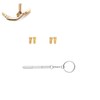 Sunglasses Repair Kit Replacement Gold Screws Compatible with 3025 and
