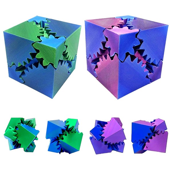 2 Pack 3D Printed 3D Rotating Ball Fidget Ball Fidget