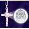 Unbranded THE LORD'S PRAYER CROSS NECKLACE with Austrian crystals Gift