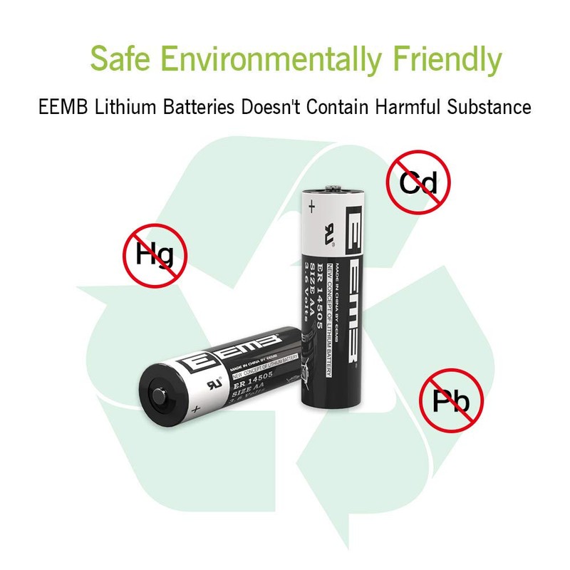 EEMB ER14505 Nonrechargeable 3.6V Lithium Battery Li-SOCL₂ AA Size 2700mAh