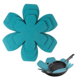 TIESOME Pot Pan Protectors, 6PCS Felt 3 Different Sizes Larger & Thicker Pot Protectors for Stacking Felt Pan Protector Pads Non Stick Pan Dividers Pan Separators Pads 9.84/7.87/5.9 Inches