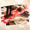 Lang Horn Handmade Christmas Table Runner with Printed Christmas Motif