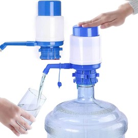 2 Pack Portable Manual Water Jug Dispenser, 5 Gallon Hand Pump Fits Most 2-6 Gallon Water Coolers