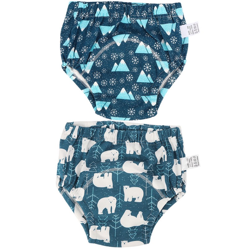 2pcs Baby Pee Potty Training Pants Infant Cotton Training Underwears