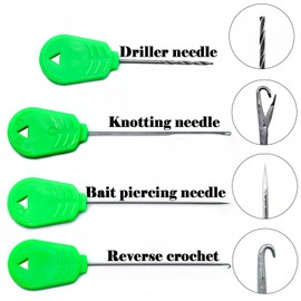 9KM DWLIFE Carp Fishing Bait Hair Rigs for Carp Fishing Fishing Rig Carps Fishing Baits Needle Kit Carp Fishing Equipment 4Pcs
