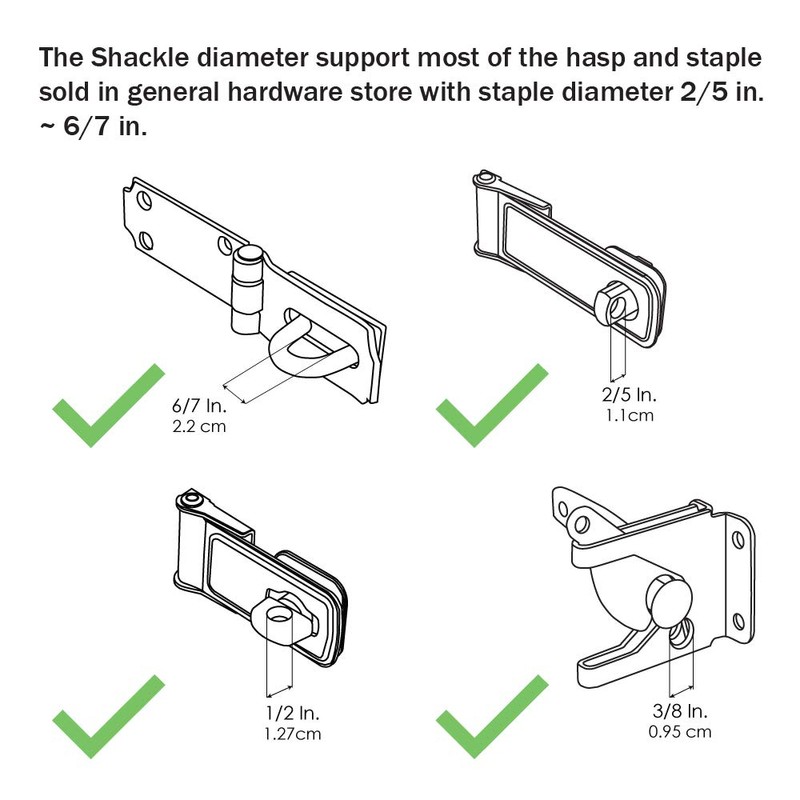 eGeeTouch 4th GEN. Outdoor Smart Padlock, Weatherproof, Rugged Design for