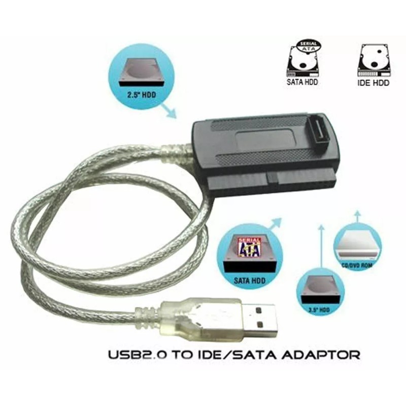 USB to IDE, Mini-IDE, SATA 2.5" 3.5" External Hard Drive/CDRom/DV