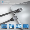 Sonero® USB-C auf USB-C Ladekabel, Handy-Ladekabel, Schnellladekabel USB C, USB