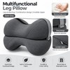 Contoured Memory Foam Knee Pillow for Side Sleeping – Cooling